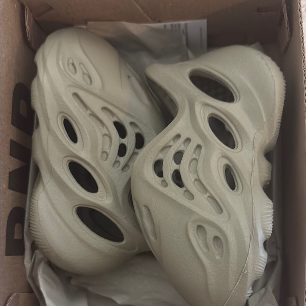 Yeezy Kids Beige Slip-On Sneakers